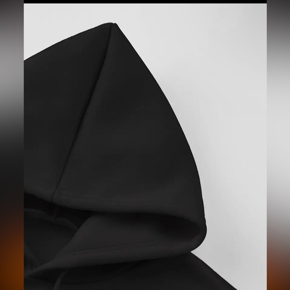 Comfortable kangaroo pocket hoodie Loose Fit with Fun Cartoon Letter - Picture 5 of 5